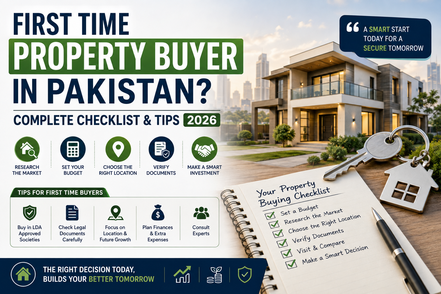 First Time Property Buyer in Pakistan? Complete Checklist & Tips 2026
